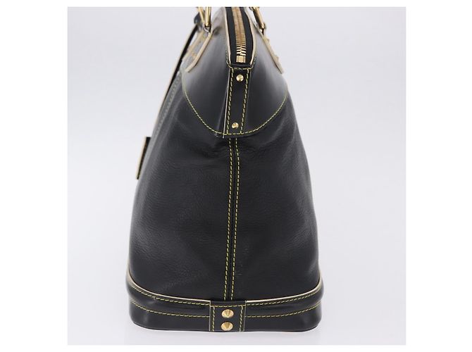 LOUIS VUITTON Suhari Lockit PM Hand Bag Leather Black M91888 LV Auth bs36825V Negro - vista 4