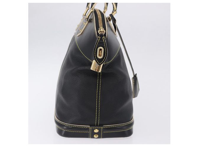 LOUIS VUITTON Suhari Lockit PM Hand Bag Leather Black M91888 LV Auth bs36825V Negro - vista 5