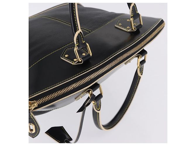 LOUIS VUITTON Suhari Lockit PM Hand Bag Leather Black M91888 LV Auth bs36825V Negro - vista 6
