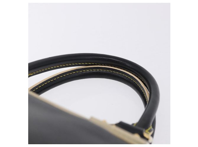 LOUIS VUITTON Suhari Lockit PM Hand Bag Leather Black M91888 LV Auth bs36825V Negro - vista 8