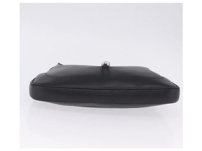 Borsa a tracolla GUCCI Jackie Chain in pelle nera e argento 001 4015 Auth 200526V Nero - vista 10