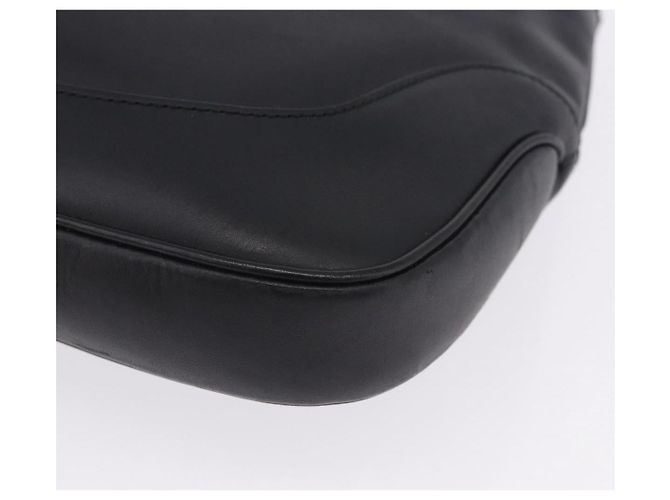 Borsa a tracolla GUCCI Jackie Chain in pelle nera e argento 001 4015 Auth 200526V Nero - vista 12
