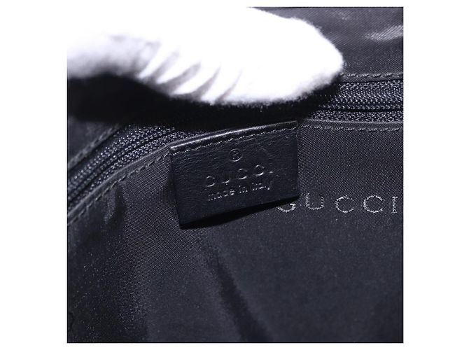 Borsa a tracolla GUCCI Jackie Chain in pelle nera e argento 001 4015 Auth 200526V Nero - vista 17
