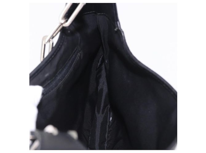 Borsa a tracolla GUCCI Jackie Chain in pelle nera e argento 001 4015 Auth 200526V Nero - vista 19