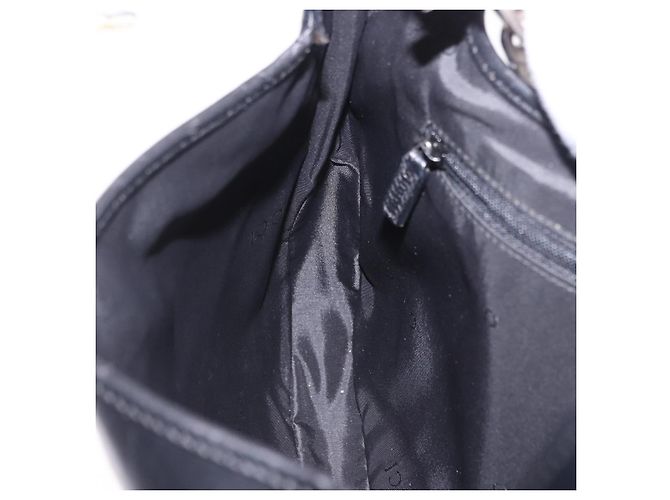 Borsa a tracolla GUCCI Jackie Chain in pelle nera e argento 001 4015 Auth 200526V Nero - vista 20