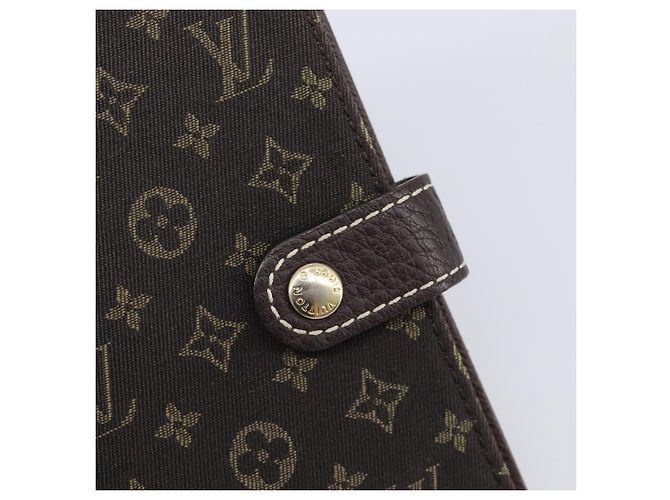 LOUIS VUITTON Monogram Mini Lin Agenda PM Ebene R20916 LV Auth BA15746 Damier ebene - vista 12