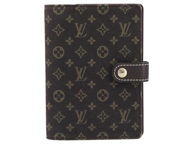 LOUIS VUITTON Monogram Mini Lin Agenda PM Ebene R20916 LV Auth BA15746 Damier ebene - vista 2