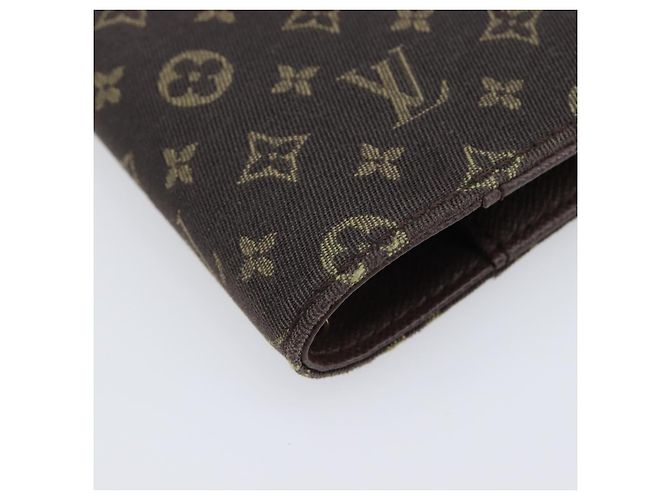 LOUIS VUITTON Monogram Mini Lin Agenda PM Ebene R20916 LV Auth BA15746 Damier ebene - vista 9