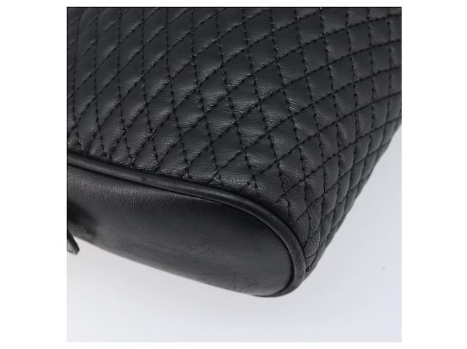 BALLY Chain Shoulder Bag Leather Black Gold Auth BA15717 Golden - view 15