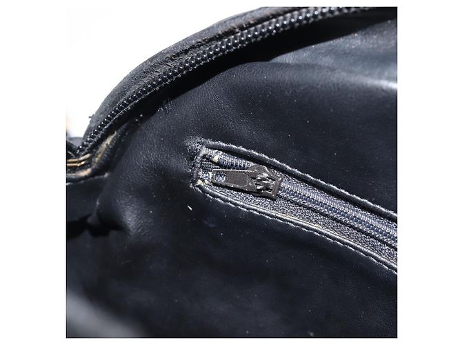 BALLY Chain Shoulder Bag Leather Black Gold Auth BA15717 Golden - view 22