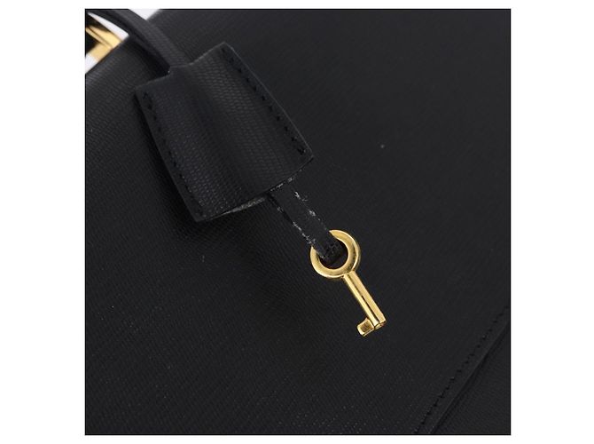 Céline Borsa Business CELINE Pelle Nero Oro Auth bs36942A D'oro - vista 15