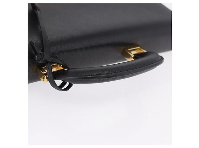 Céline Borsa Business CELINE Pelle Nero Oro Auth bs36942A D'oro - vista 7