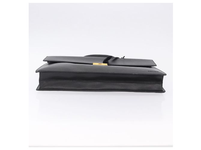 Céline Borsa Business CELINE Pelle Nero Oro Auth bs36942A D'oro - vista 9