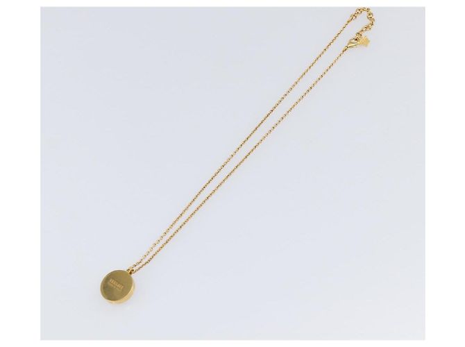 Colar Medusa VERSACE Metal Tom Dourado Auth SW2838V - vista 10