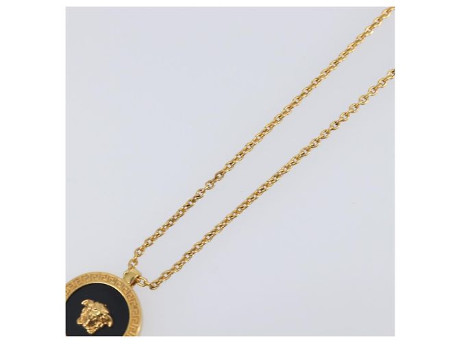 Colar Medusa VERSACE Metal Tom Dourado Auth SW2838V - vista 4