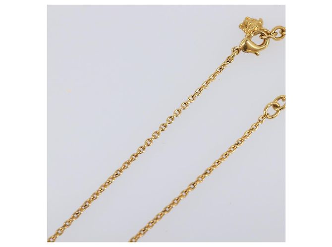 Colar Medusa VERSACE Metal Tom Dourado Auth SW2838V - vista 7