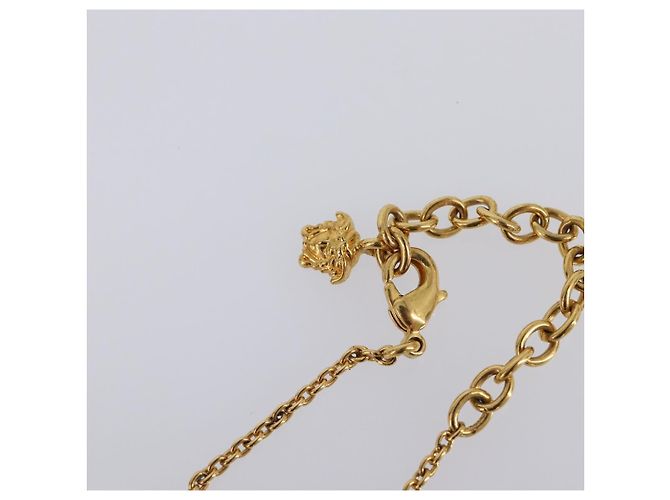 Colar Medusa VERSACE Metal Tom Dourado Auth SW2838V - vista 9