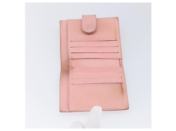 Portafoglio CHANEL Caviar Skin Pink Gold CC Auth 202731 Rosa D'oro - vista 13