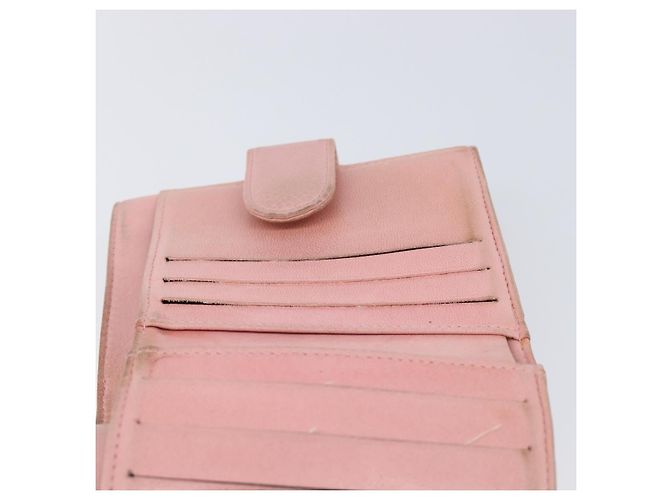 Portafoglio CHANEL Caviar Skin Pink Gold CC Auth 202731 Rosa D'oro - vista 18