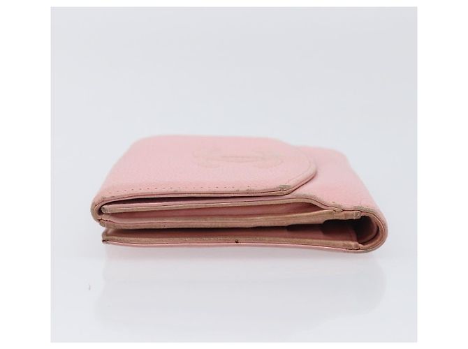 Portafoglio CHANEL Caviar Skin Pink Gold CC Auth 202731 Rosa D'oro - vista 5