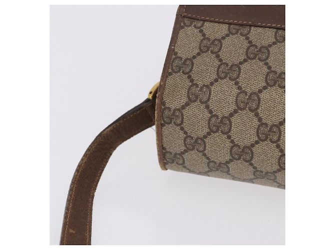 Borsa a tracolla GUCCI GG Supreme Web Sherry Line PVC Beige 904 02 084 Auth ka6093 - vista 10