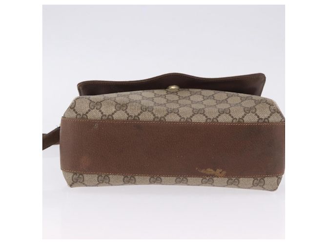 Borsa a tracolla GUCCI GG Supreme Web Sherry Line PVC Beige 904 02 084 Auth ka6093 - vista 17