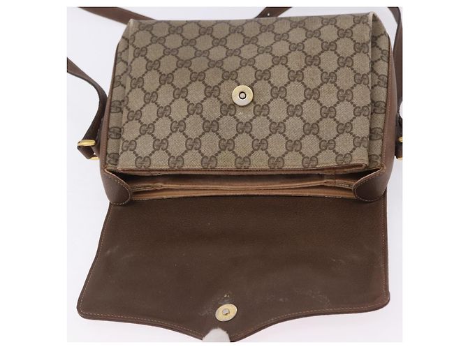 Borsa a tracolla GUCCI GG Supreme Web Sherry Line PVC Beige 904 02 084 Auth ka6093 - vista 24