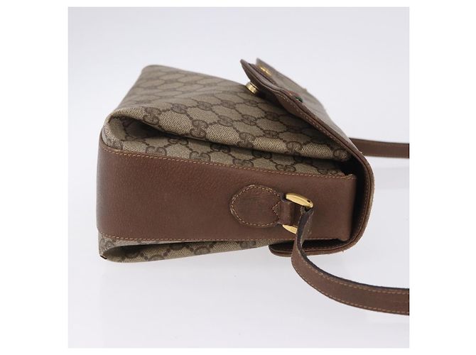 Borsa a tracolla GUCCI GG Supreme Web Sherry Line PVC Beige 904 02 084 Auth ka6093 - vista 5