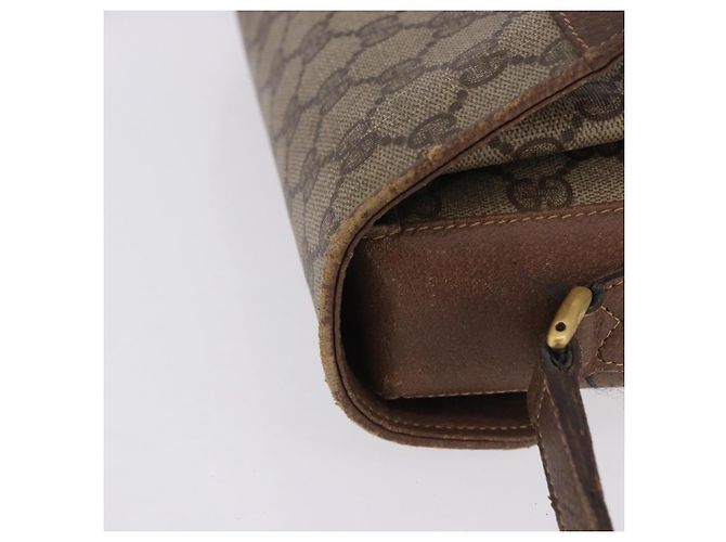 Borsa a tracolla GUCCI GG Supreme Web Sherry Line PVC Beige 904 02 084 Auth ka6093 - vista 7