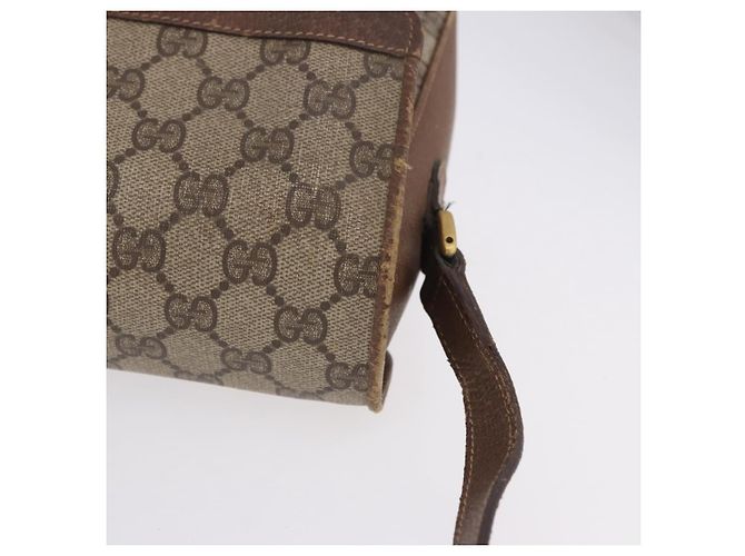 Borsa a tracolla GUCCI GG Supreme Web Sherry Line PVC Beige 904 02 084 Auth ka6093 - vista 9