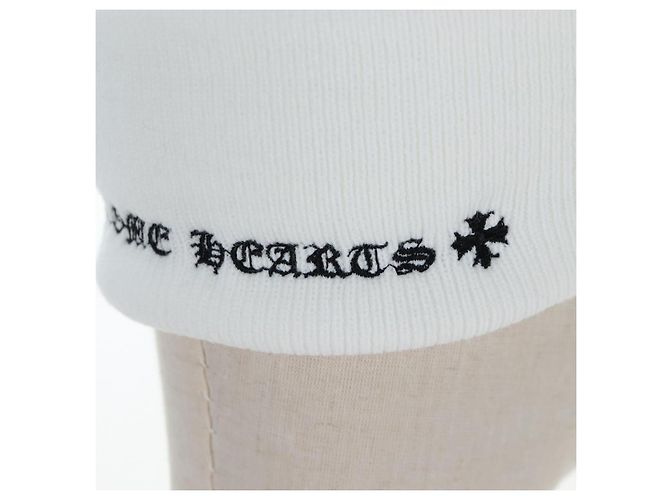 Chrome Hearts Beanie Hat Acrylic White Auth mr2898SM Weiß - Ansicht 10