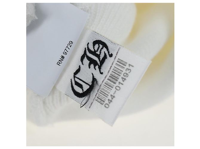 Chrome Hearts Beanie Hat Acrylic White Auth mr2898SM Weiß - Ansicht 17