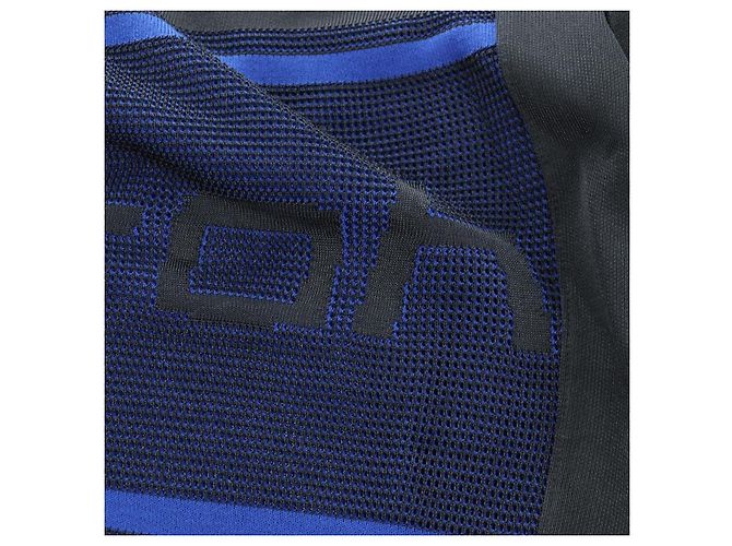 LOUIS VUITTON Tops de ciclismo de jacquard de algodón "L" Blue Black LV Auth 202325M Negro Azul - vista 11