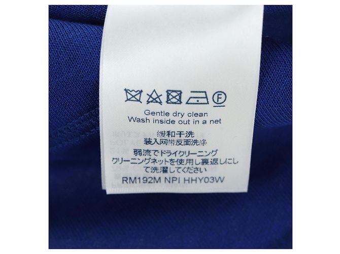 LOUIS VUITTON Tops de ciclismo de jacquard de algodón "L" Blue Black LV Auth 202325M Negro Azul - vista 14