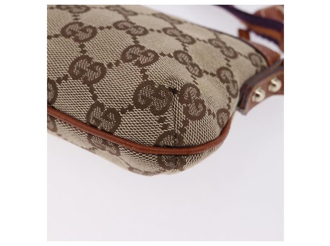 Pouch GUCCI GG Canvas Beige Gold 152507 Auth 197288V D'oro - vista 12