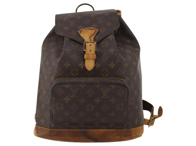 Zaino LOUIS VUITTON Monogram Montsouris GM M51135 LV Auth hk4117 Monogramma - vista 13