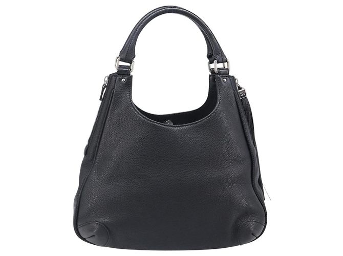 Borsa a tracolla CHANEL in pelle nera con CC argento Auth 200547A Nero - vista 3