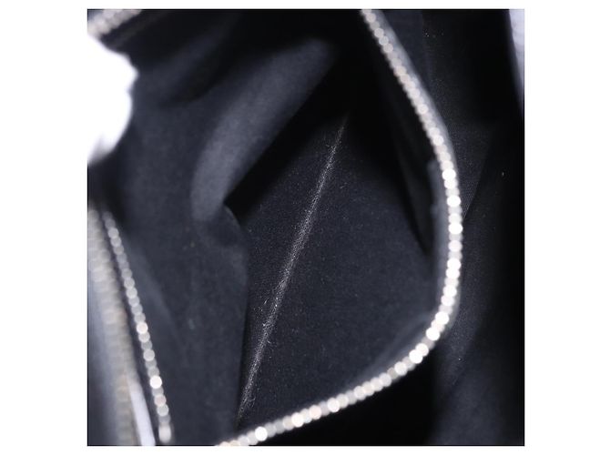Céline CELINE C Macadam Canvas Schultertasche Suede Black Silver Auth 202665A Schwarz Silber - Ansicht 23