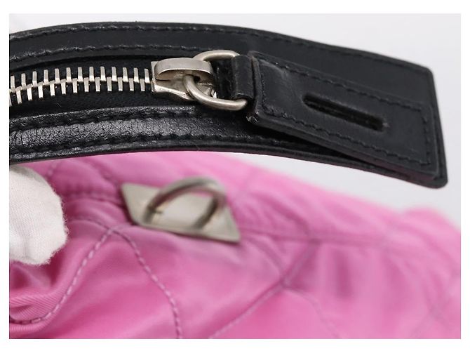 PRADA Schulttasche Nylon Rosa Schwarz Auth 202854 Pink - Ansicht 15