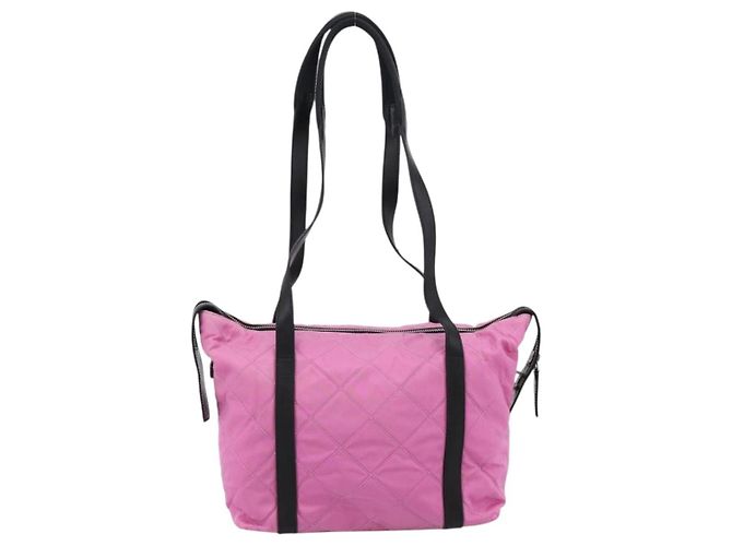 PRADA Schulttasche Nylon Rosa Schwarz Auth 202854 Pink - Ansicht 3