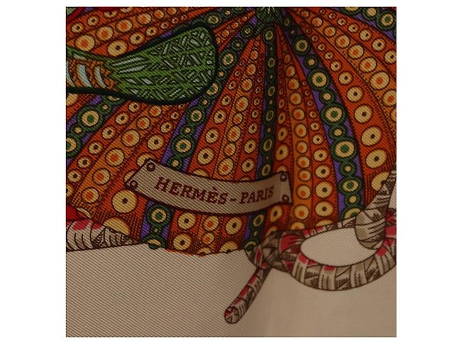 Hermès HERMES Carre 90 Scarf Silk Red Auth 199721M Rot - Ansicht 11