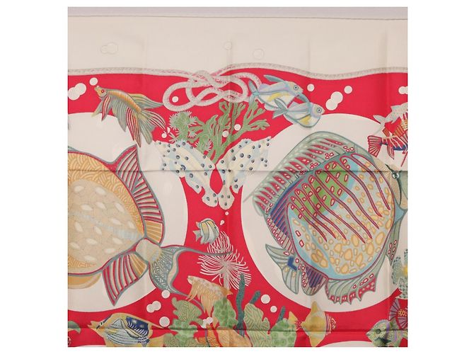 Hermès HERMES Carre 90 Scarf Silk Red Auth 199721M Rot - Ansicht 15