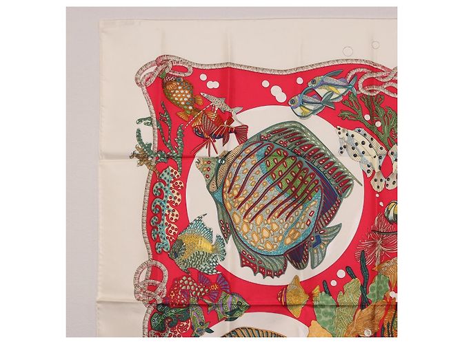Hermès HERMES Carre 90 Scarf Silk Red Auth 199721M Rot - Ansicht 2