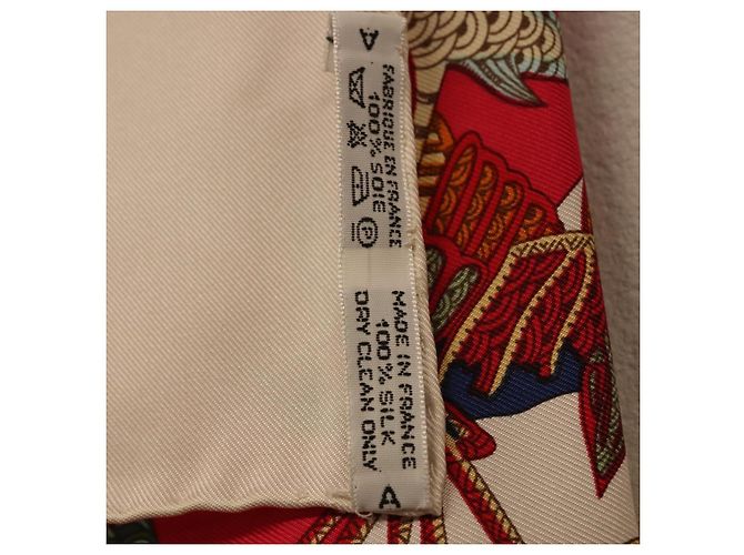 Hermès HERMES Carre 90 Scarf Silk Red Auth 199721M Rot - Ansicht 23