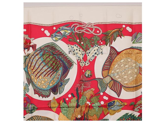 Hermès HERMES Carre 90 Scarf Silk Red Auth 199721M Rot - Ansicht 3