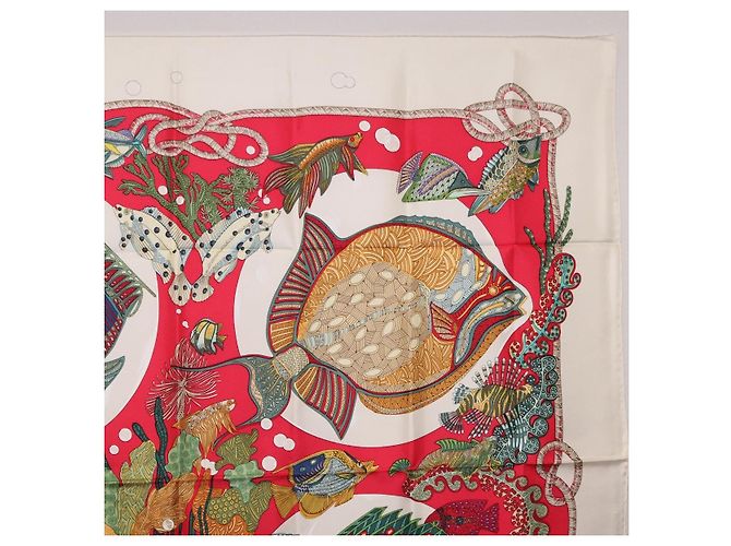 Hermès HERMES Carre 90 Scarf Silk Red Auth 199721M Rot - Ansicht 4