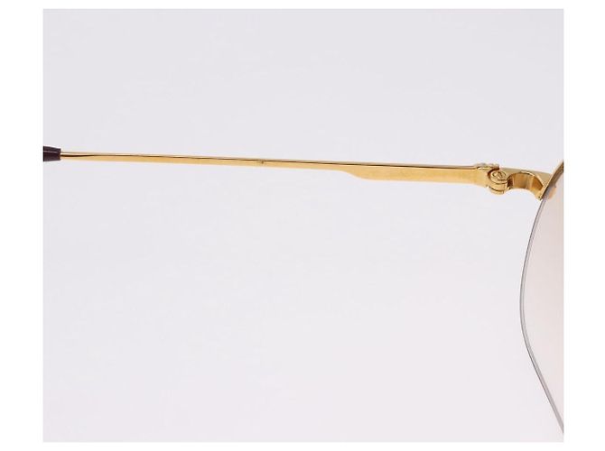 Gafas de sol CARTIER Trinity metal Gold Auth am12402M Dorado - vista 11