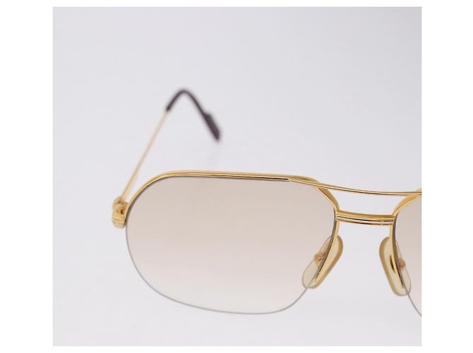 Gafas de sol CARTIER Trinity metal Gold Auth am12402M Dorado - vista 4