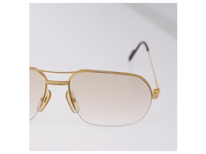 Gafas de sol CARTIER Trinity metal Gold Auth am12402M Dorado - vista 5