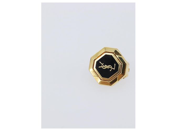 Autre Marque Pendientes SAINT LAURENT metal Gold Auth SW2828V Dorado - vista 2